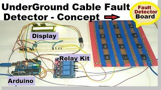 Underground Cable Fault Detector(Locator) Based On Arduino, Get Underground fault in Display