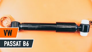 Kā nomainīt  VW PASSAT B6 Aizmugurējie amortizatori [PAMĀCĪBA]