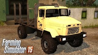 Farming Simulator 2015 | Лесовоз Краз 5131 | Обзор | Overview