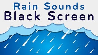 Rain Sounds Black Screen | Sleep, Focus, Relax | White Noise 10 Hours