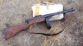 Обзор СХП ПП Суоми К-31 9х19мм Люгер / Review blank firing SMG Suomi K-31, M31 9x19mm Luger
