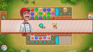 Gardenscapes.  2087 уровень.