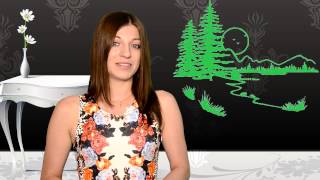 Стикер на стену: Домик в тайге
