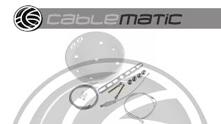 Accesorio para colgar panel LED del techo con 4 cables - distribuido por CABLEMATIC ®