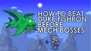 How to beat Fishron pre-Mech Bosses! (Terraria Expert Guide)