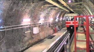 Tünel , the underground funicular train of Istanbul
