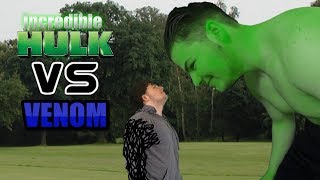 Incredible Hulk Vs Venom In Real Life!