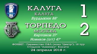 "Калуга" (Калуга) - "Торпедо" (Москва) 1:2. Обзор матча