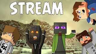 STREAM VS MINECRAFT|Ведущие-Бомба,Деф,Бреди,Серега,Рементос