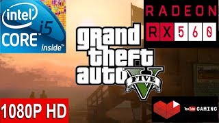 GTA V -- GTA 5 -- Intel Core i5 7500 -- AMD Sapphire Radeon RX 560 2GB GDDR5 -- Gameplay