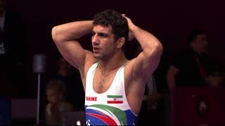 BRONZE GR - 60 kg: K. ZHOLCHUBEKOV (KGZ) v. S. BEHESHTITALA (IRI)