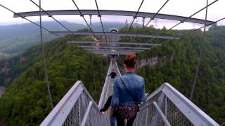 Самый длинный в мире подвесной мост !!!!! Skypark !!!!!  Будет прыжок, смотреть до конца !!!!