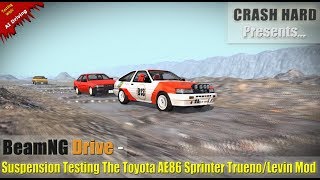BeamNG Drive - Suspension Testing The Toyota AE86 Sprinter Trueno/Levin Mod