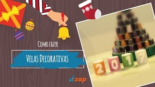Como fazer velas decorativas para o Ano Novo - Faça Você Mesmo