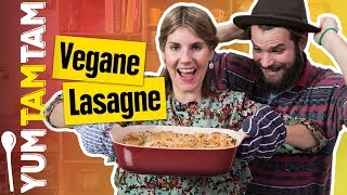 DIE BESTE VEGANE LASAGNE? ?? // Lasagne mit Linsen-Bolognese & veganer Béchamelsoße // #yumtamtam