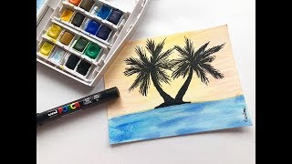 TUTO pas à pas AQUARELLE pour débutant