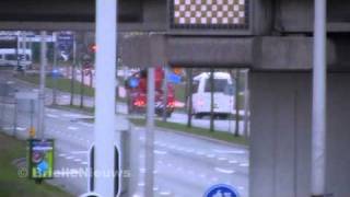 24/01/11 PRIO 1 HW65-1 Beschoeiing Hoogvliet Rotterdam Gebouwbrand