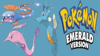 Pokemon Emerald - Seadra and Clamperl Evolves into Kingdra Huntail and Gorebyss