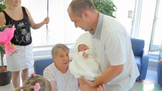 Видеосъемка выписки из Роддома в Зеленограде 03.07.2013