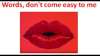 Английский язык по песням.  F.R.David /Words don't come easy