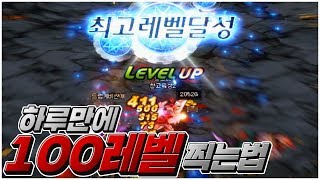 '하루'만에 100렙 찍는법 가이드! 하루만에 만렙을 찍어보자! [던파, 만렙 가이드]