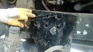 Установка лопаты на МТЗ 82 /Setting of shovel on MTZ  82
