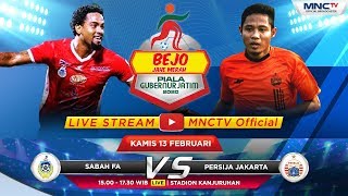 LIVE !! SABAH FA VS PERSIJA - Bejo Jahe Merah Piala Gubernur Jatim 2020