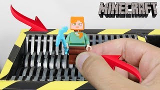 Experiment Shredding Lego Minecraft Alex | The Crusher