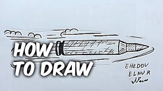 How to Draw a Bullet Step by Step Easy(Ehedov Elnur)Как нарисовать пулю карандашом поэтапно
