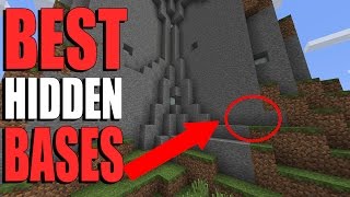 TOP 6 BEST HIDDEN BASES IN MINECRAFT!!