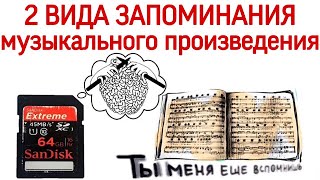 2 ВИДА ЗАПОМИНАНИЯ ПРОИЗВЕДЕНИЯ. ИГРА НАИЗУСТЬ. Как работает МУЗЫКАЛЬНАЯ ПАМЯТЬ? Игра наизусть