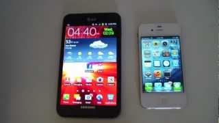 Samsung Galaxy Note vs Apple iPhone 4S