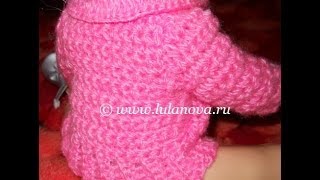 Кофточка Нежность - 2 часть - Crochet children's sweaters - вязание полочки