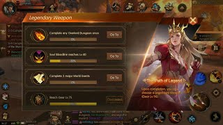 World of kings gameplay: Lvl 60, Legendary Weapon, Overlord Dungeon, Bloodlines!