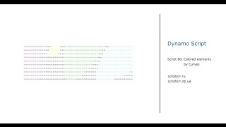 Dynamo Revit Script 80.0.Arch - Colored elements by Curved contours(D110,R16)