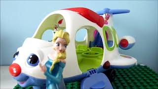 FROZEN Olaf en Elsa gaan vliegen - Frozen vliegtuig