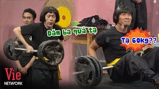Thiên Vương toát mồ hôi khi bị Hoài Linh đày đọa nâng cục tạ 60 kí | Ai Cũng Bật Cười