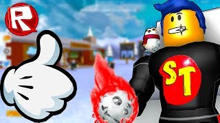 Роблокс битва снежками или симулятор бросания снежков? | ROBLOX по русски.