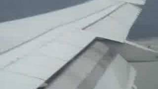 Landing A340 Hong Kong Cathay Pacific
