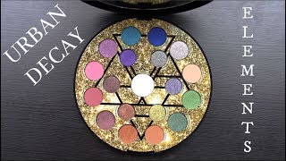 URBAN DECAY ELEMENTS Eyeshadow Palette: Live Swatches & Review