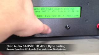 AMP DYNO TEST SMD AD-1 Skar Audio SK-3500.1D "3500" Watt Amplifier