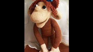 Обезьянка крючком-подробное описание.Crochet Toy Monkey Tutorial.Обезьянка амигуруми видео урок