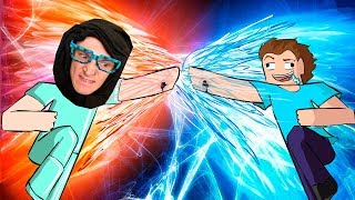 БАБУШКА МАЙНКРАФТЕР ПРОТИВ НУБА РЕБЁНКА В MINECRAFT!