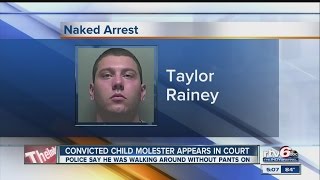 Sex offender found half naked peeping in woman's bedroom window