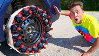 Driving With A COCA COLA TIRE!