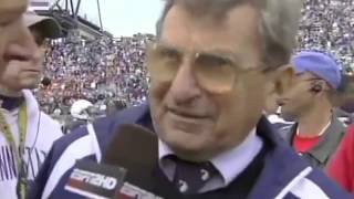 Joe Paterno telling it like it is VS Illinois in 2006 - RIP Joepa
