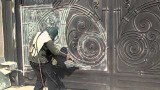 Пескоструйная очистка кованных ворот