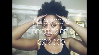 Aplicando tônico capilar / Cabelos crespos e cacheados