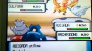 Pokémon diamant : Tour de combat - combat 63 duo vs boss