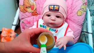 Кормление реборна Миранды|Видео куклы реборн|Играем в дочки матери|Видео для девочек